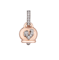 Charm Chantecler Donna Campanelle in Oro rosa Diamante 0.18 Ct 22170 - 22170